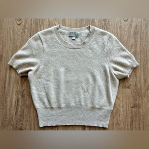 J. Crew Cashmere Sweater in Soft Tan